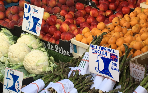 fruit and veg market stall